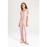 Defacto Fall in Love Regular Fit Short Sleeve 2 Piece Pajama Set Cene