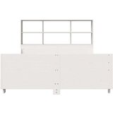 vidaXL Krevet s regalom za knjige bez madraca bijeli 160x200cm od drva | shoptok.hr