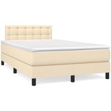  s oprugama i madracem krem 120 x 200 cm od tkanine | shoptok.hr