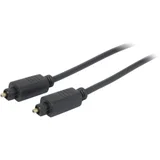 Toslink Digital-Audio Priključni kabl [1x Toslink-utikač (ODT) - 1x Toslink-utikač (ODT)] 1.00 m Crna