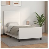  Za krevet s uzglavljem bijeli 80 x 200 cm od umjetne kože | shoptok.hr