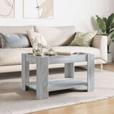 vidaXL Stolić za kavu LED boja hrasta 73x53x45 cm konstruirano drvo | shoptok.hr