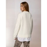 Sinsay Džemper s ukrasnim pletenim, s udjelom vune | shoptok.hr