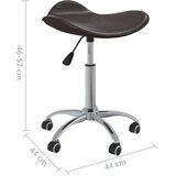 vidaXL Salonski stolček rjavo umetno usnje | Shoptok.si