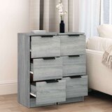  Komoda 2 kosa siva sonoma 30x30x70 cm konstruiran les, (20653909) | Shoptok.si