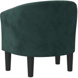 vidaXL Fotelj temno zelen žamet | Shoptok.si