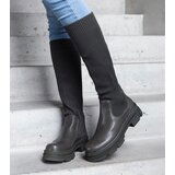 Gemre Green slip-on boots with elastic upper Elthea | Shoptok.si