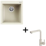  Sudoper Elleci Quadra 102 + slavina C02 Bianco antico | shoptok.hr