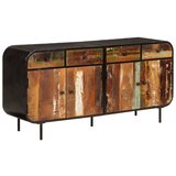  Komoda 140 x 35 x 70 cm od masivnog obnovljenog drva i metala | shoptok.hr