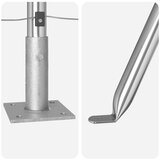  Postovi Ograde Set od 52 Pocinčana čelika 3.2 x 3.2 x 110 cm | shoptok.hr
