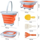 Woopie set sklopivih kanti s grabljama i lopaticom, narančasta | shoptok.hr