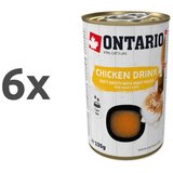 Ontario Cat pijača s koščki piščanca 6 x 135 g | Shoptok.si