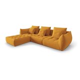Micadoni Rumena kotna sedežna garnitura iz tkanine bouclé (s kotom po izbiri) Bloom – Home | Shoptok.si