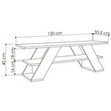 Hanah home Farfalla TV ormarić, 120x40x33,5 cm, Maslinasta boja | Eponuda.ba