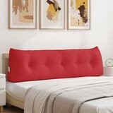 vidaXL Poglavni vzglavnik Rdeča 160 x 24 x 50 cm blago | Shoptok.si
