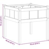  Vrtna saksija Priroda 70 x 70 x 70 cm Čvrsto borovo drvo | Eponuda.ba