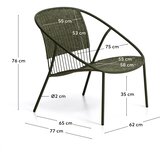 Kave Home Zelena vrtna fotelja Atrani – | shoptok.hr