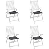  Jastuci za vrtne stolice 4 kom antracit 50x50x4 cm od tkanine | shoptok.hr