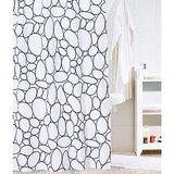 Venus tekstilna zavjesa za kadu Stone (180 x 200 cm, Crno-bijele boje) | shoptok.hr