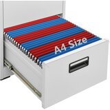  Ormarić za spise svjetlosivi 46 x 62 x 102,5 cm čelični | shoptok.hr