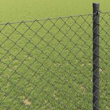  Ograda od lančane veze 10 x 0,4 m Čelik Siva | shoptok.hr