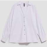 Marisse Shirt With Silver Decorative Buttons And White Collar | Shoptok.si