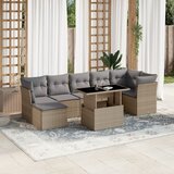 vidaXL 8-dijelni set vrtnih sofa od poliratana s jastucima bež | shoptok.hr