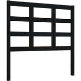  Posteljno vzglavje črno 95,5x4x100 cm trdna borovina, (20647738) | Shoptok.si