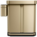 Simplehuman Ko&amp;scaron; za biolo&amp;scaron;ke odpadke v mat zlati barvi 4 l &amp;ndash; Slike