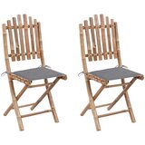 Maison Chic Zložljivi Vrtni Stoli - Stol za vrti 2 kosa z blazinami bambus JS2707, (21876568) | Shoptok.si