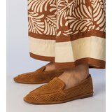 Gemre Stanila perforated eco-suede caramel loafers | shoptok.hr