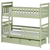 Molarem Home Drveni dječji krevet na kat Monika s ladicom - olive - 180x80 cm - Bez madraca | shoptok.hr