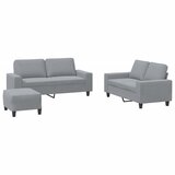 vidaXL 3-dijelni set sofa svjetlosivi od tkanine | shoptok.hr