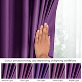 Restilo Ljubičasta zavjesa za djelomično zamračenje od samta 140x245 cm Pleat – | shoptok.hr