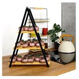 Vilde Trospratni stalak za serviranje od bambusa 38×16.5×53 cm | Eponuda.com