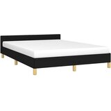  Okvir za krevet bez madraca crni 140 x 190 cm od tkanine | shoptok.hr
