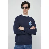North Sails Bombažen pulover moška, mornarsko modra barva