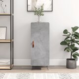 The Living Store Komoda betonsko siva 34,5x34x90 cm inženirski les - Komoda, (21662009) | Shoptok.si