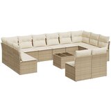  13-dijelni set vrtnih sofa s jastucima poliratan Bež | shoptok.hr