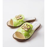 Gemre Green flip-flops with buckle Lea | Shoptok.si