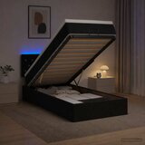  od pjene s madracem i LED-om Crna 90 x 190 cm Baršun | shoptok.hr
