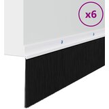  Držač četke za vrata 6 kom. Bijela 100 cm Aluminijski legura | shoptok.hr