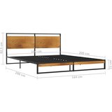  Okvir za krevet metalni 160 x 200 cm | shoptok.hr