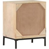  Noćni ormarić 40x30x50 cm masivno drvo manga i prirodna trska | shoptok.hr