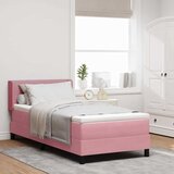  Krevet s opruga kutije Ružičasta 200 x 100 cm Baršun | shoptok.hr
