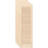 vidaXL Vrata za omarico z letvicami 4 kosi 99x29,5 cm trdna borovina | Shoptok.si