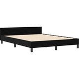  Krevet s opruga kutije s uzglavljem Crna 140 x 190 cm Baršun | shoptok.hr
