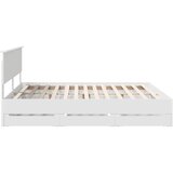  Krevetna konstrukcija Bijelo 200 x 200 cm Inženjersko Drvo | shoptok.hr