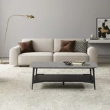 klub sto victor tamno siva keramicka ploca/crne metalne noge 389x600x1200 mm