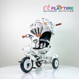 Playtime Tricikl Guralica 444 sa mekanim sedištem i točkovima od pune gume space beli cene